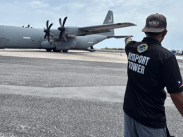 The first-ever US military flight carrying 18 Marshall Islanders deported from the United States by the US Immigration and Customs Enforcement arrives at Majuro