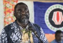 Incumbent Bougainville President Ishmael Toroama