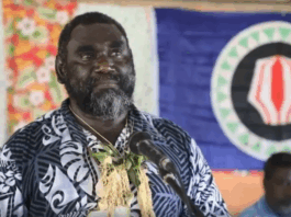 Incumbent Bougainville President Ishmael Toroama