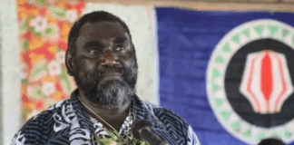 Incumbent Bougainville President Ishmael Toroama