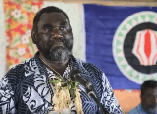Incumbent Bougainville President Ishmael Toroama