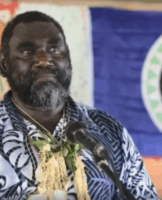 Incumbent Bougainville President Ishmael Toroama