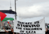Auckland protesters condemn Israel's systematic starvation tactics in the besieged Gaza enclave in a march in the Viaduct