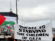 Auckland protesters condemn Israel's systematic starvation tactics in the besieged Gaza enclave in a march in the Viaduct