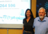New Caledonia Census Chef de Mission Jean Philippe Grouthier (right) at the French national statistical institute INSEE