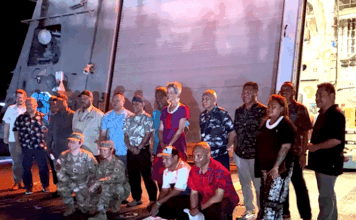 Pacific Islands military veterans hope for US action over benefits During the visit of the USS Cincinnati to Majuro in July, Marshallese veterans were honoured with a dinner and programme on board the US Navy vessel