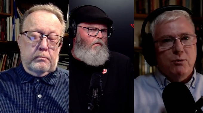 Martyn Bradbury talks to Dr Paul Buchanan (left) and Selwyn Manning on Iran 