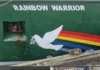Journalist David Robie talking in a live cross to ABC News in Australia from the Rainbow Warrior dawn memorial service for Fernando Pereira on the 40th anniversary of the bombing of the Rainbow Warrior in Auckland