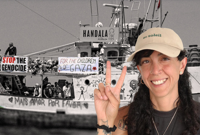 Australian Handala crew member Tan Safi