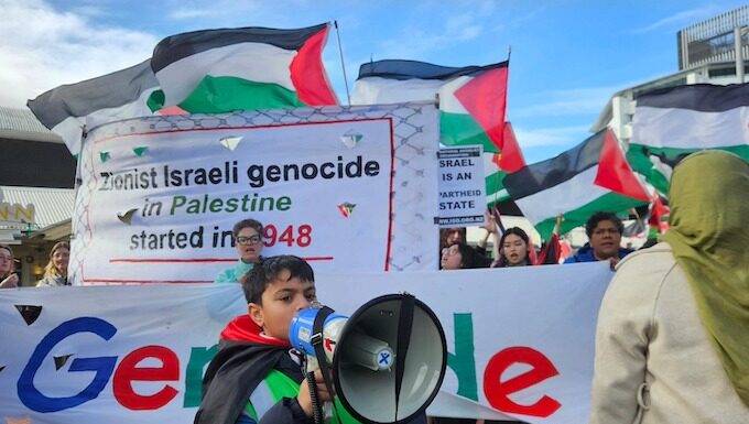 New Zealand pro-Palestinian protesters march against genocide
