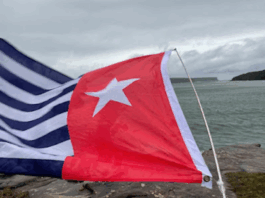 West Papua's Morning Star flag of independence
