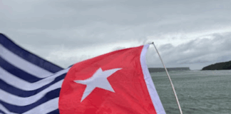 West Papua's Morning Star flag of independence