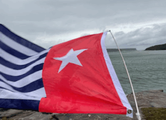 West Papua's Morning Star flag of independence