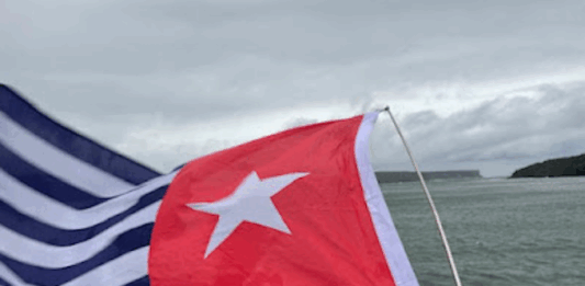 West Papua's Morning Star flag of independence