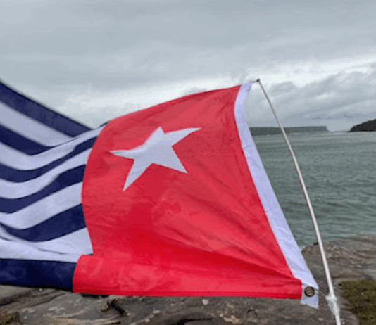 West Papua's Morning Star flag of independence