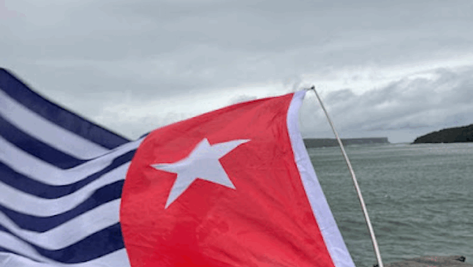 West Papua's Morning Star flag of independence
