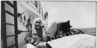 One of many Rongelap people who had to leave their ancestral home via the Rainbow Warrior due to nuclear