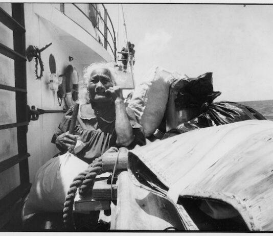 One of many Rongelap people who had to leave their ancestral home via the Rainbow Warrior due to nuclear