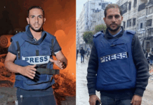 Assassinated by the Israeli military, Anas Al-Sharif (left) and Mohammed Qaryaq