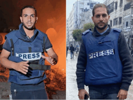 Assassinated by the Israeli military, Anas Al-Sharif (left) and Mohammed Qaryaq
