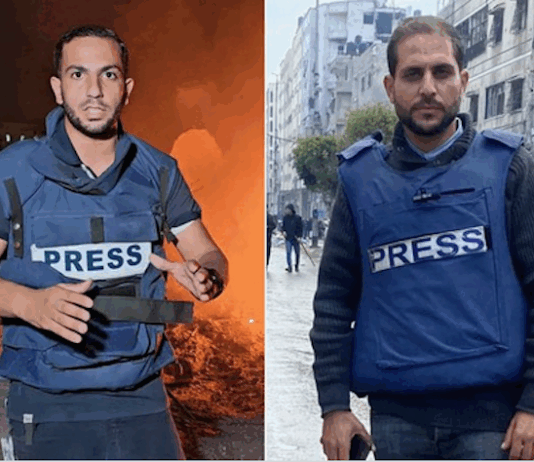 Assassinated by the Israeli military, Anas Al-Sharif (left) and Mohammed Qaryaq