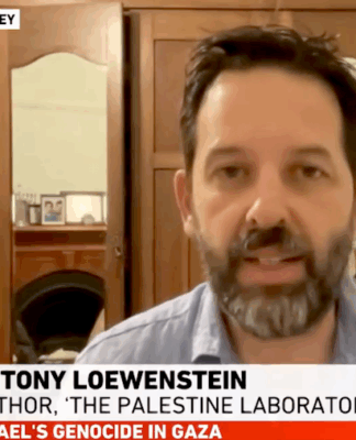 The Palestine Laboratory author Antony Loewenstein