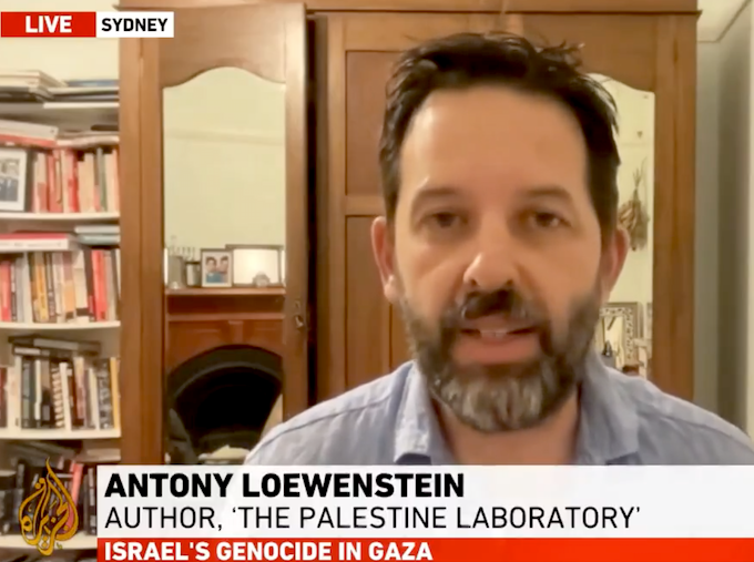 Antony Loewenstein AJ 680wide The Palestine Laboratory author Antony Loewenstein