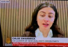 NZ's Green Party co-leader Chlöe Swarbrick