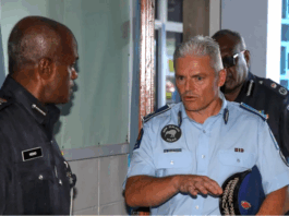 NZ Police Commissioner Richard Chambers at the Fiji Police Force headquarters in Suva in May