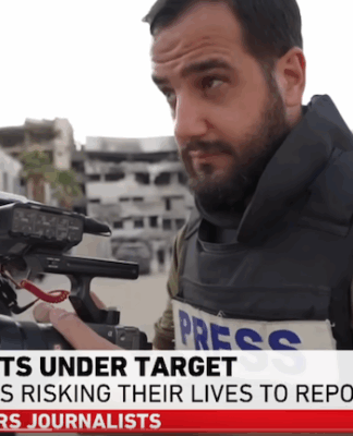 ‘Will I make it back alive?’: Gaza journalists tell of being targeted by Israel Journalist and film director Hassan Abu Dan