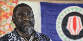 Incumbent Bougainville President Ishmael Toroama