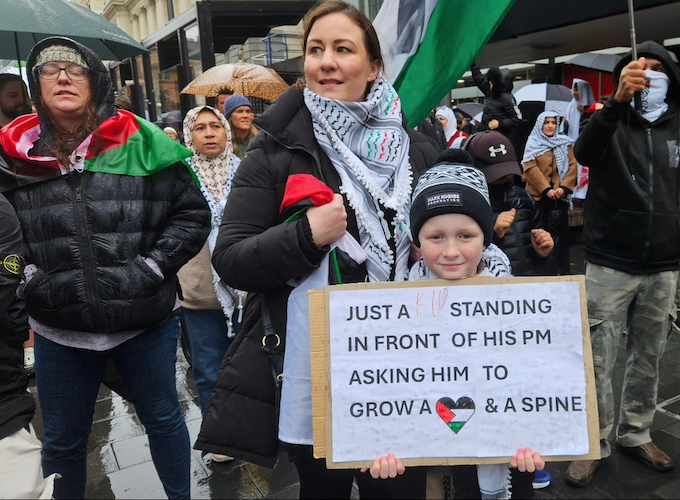 "Just a kid" with his message to Prime Minister Christopher Luxon