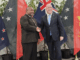 New Zealand Prime Minister Christopher Luxon (right), with Papua New Guinea Prime Minister James Marape