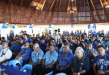 A Human Rights Protection Party (HRPP) rally held during the 2025 Samoan general election campaign