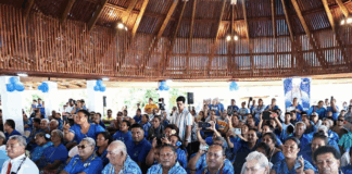A Human Rights Protection Party (HRPP) rally held during the 2025 Samoan general election campaign
