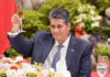 President Surangel Whipps Jr at his first state visit to Taiwan in May 2025