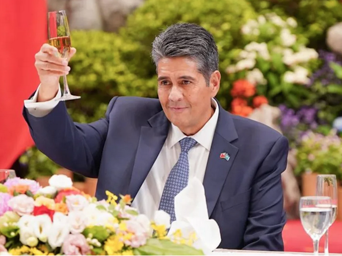 Surangel Whipps Jr RNZ 680wide President Surangel Whipps Jr at his first state visit to Taiwan in May 2025