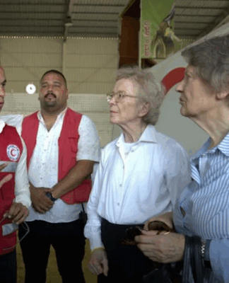 The Elders' joint statement says they saw evidence of food and medical aid being denied entry