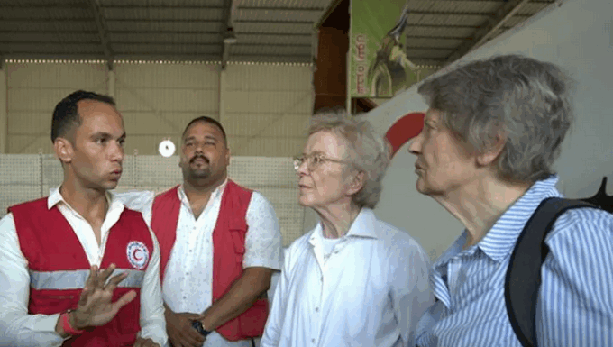 The Elders' joint statement says they saw evidence of food and medical aid being denied entry