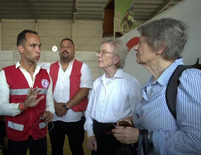 The Elders ar Rafah Teld 680wide The Elders' joint statement says they saw evidence of food and medical aid being denied entry