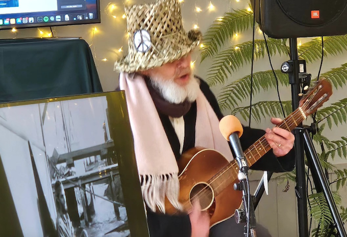 Aro Valley Peace Talks musician and event coordinator Tim Bollinger