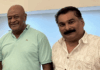 Fiji Trades Union Congress board member Daniel Urai (left) and Fiji Trade Union Congress national secretary Felix Anthony