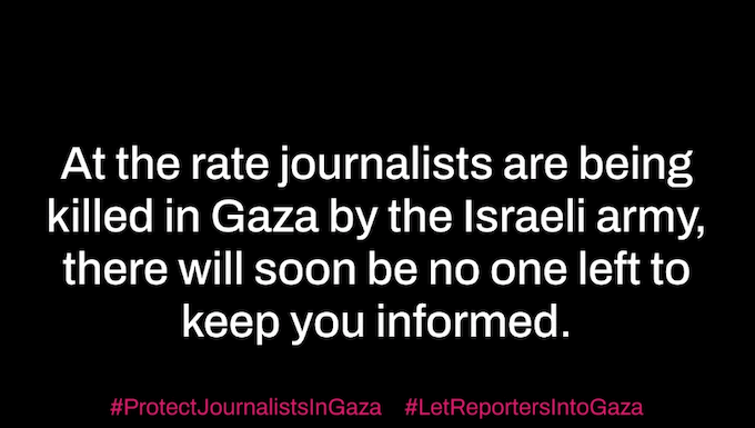 Massacre of Gaza journalists triggers RSF’s Black Monday protest today