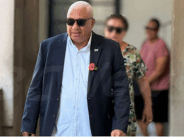 Former Fiji prime minister Voreqe Bainimarama