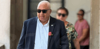 Former Fiji prime minister Voreqe Bainimarama