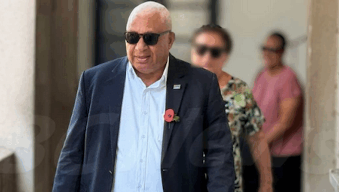 Former Fiji prime minister Voreqe Bainimarama