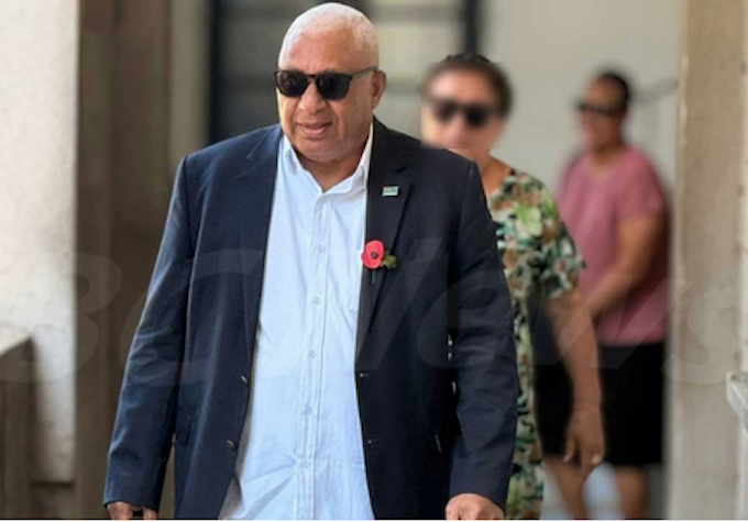 Bainimarama FBC 680wid Former Fiji prime minister Voreqe Bainimarama