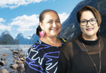 Tagaloa Cooper (left) and Lisa Tumahai