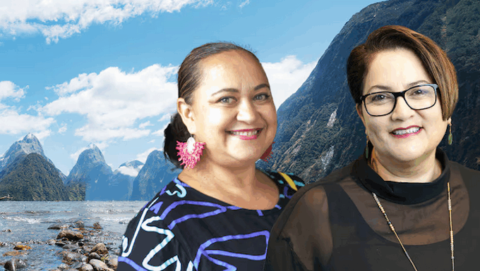 ‘Oceania voices’ – Indigenous climate adaptation network launches in Ōtautahi Tagaloa Cooper (left) and Lisa Tumahai