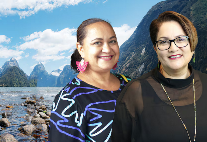 Cooper and Tumahai TAMN 680wide Tagaloa Cooper (left) and Lisa Tumahai
